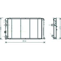 Radiatore acqua per RENAULT MASTER dal 1997 al 2003