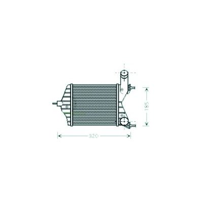 Intercooler per FIAT IDEA dal 2003 al 2012 Codice OEM 46836770