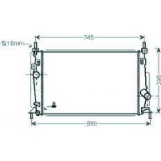 Radiatore acqua per MAZDA 3 dal 2009 al 2013