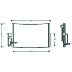 Condensatore per OPEL VECTRA B dal 1995 al 1999