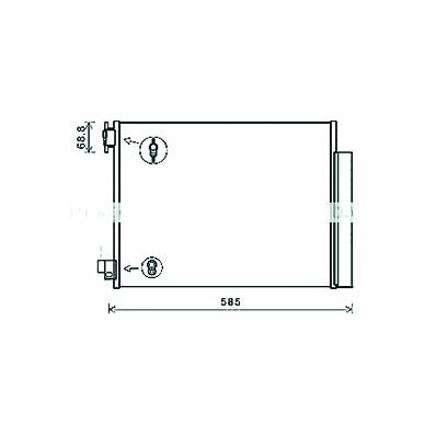 Condensatore per DACIA DOKKER dal 2012 Codice OEM 921006454R