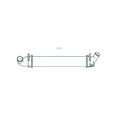 Intercooler per DACIA LOGAN dal 2005 al 2008 Codice OEM 6001548727