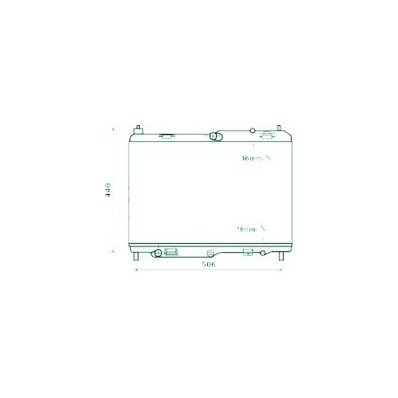 Radiatore acqua per FORD FIESTA MK VI dal 2008 al 2012 Codice OEM 1540332