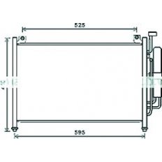 Condensatore per MAZDA 2 dal 2008 al 2010