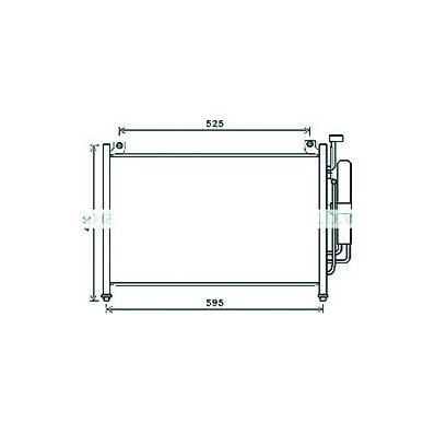 Condensatore per MAZDA 2 dal 2008 al 2010 Codice OEM 350203666000