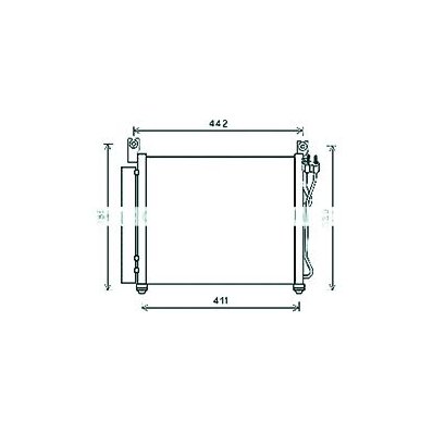 Condensatore per KIA PICANTO dal 2008 al 2010 Codice OEM 9760607500