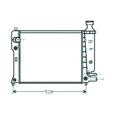 Radiatore acqua per PEUGEOT 405 dal 1987 al 1996