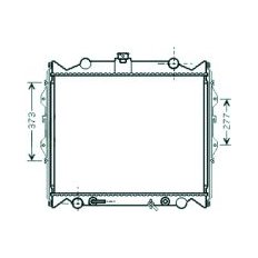 Radiatore acqua per TOYOTA LAND CRUISER dal 1996 al 2002