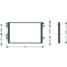 Condensatore per RENAULT LAGUNA dal 2005 al 2007