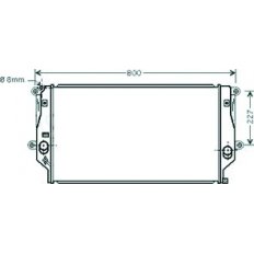Radiatore acqua per TOYOTA RAV 4 dal 2006 al 2008
