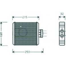 Scambiatore di calore per SKODA FABIA dal 1999 al 2004