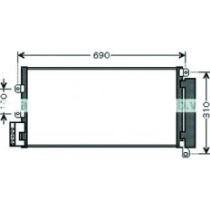 Condensatore per FIAT LINEA dal 2007 al 2010