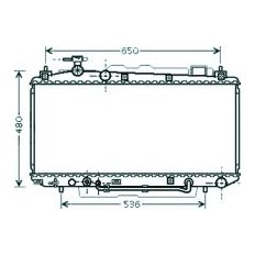 Radiatore acqua per TOYOTA RAV 4 dal 2000 al 2003