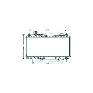 Radiatore acqua per TOYOTA RAV 4 dal 2000 al 2003 Codice OEM 16400-22130