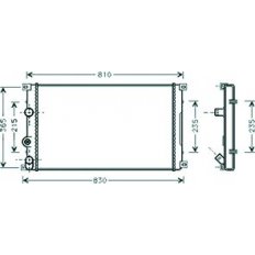 Radiatore acqua per RENAULT MASTER dal 1997 al 2003