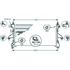 Radiatore acqua per CITROEN JUMPER dal 2006 al 2014