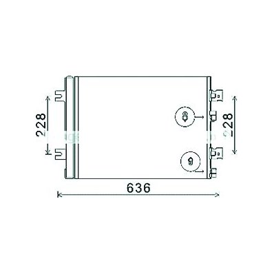 Condensatore per DACIA DUSTER dal 2013 al 2017 Codice OEM 921007794R