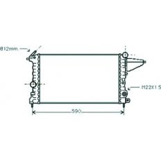 Radiatore acqua per OPEL VECTRA A dal 1992 al 1995