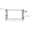 Radiatore acqua per OPEL VECTRA A dal 1992 al 1995