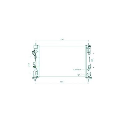 Radiatore acqua per ALFA ROMEO GIULIETTA dal 2016 Codice OEM 50514474