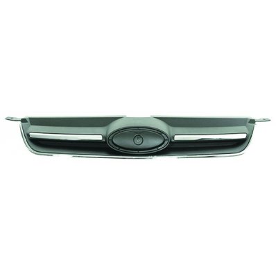 Griglia radiatore plastica nera $con cornice e baffo cromati per FORD C-MAX dal 2010 al 2015 Codice OEM 1758893