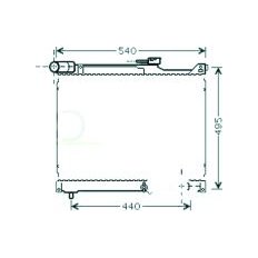 Radiatore acqua per SUZUKI GRAND VITARA dal 1998 al 2005