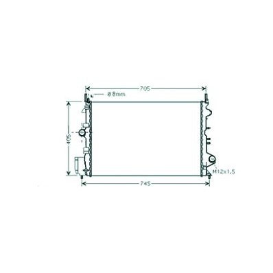 Radiatore acqua per OPEL SIGNUM dal 2005 al 2008 Codice OEM 51773281
