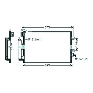 Condensatore per RENAULT CLIO dal 2005 al 2009 Codice OEM 8200688392