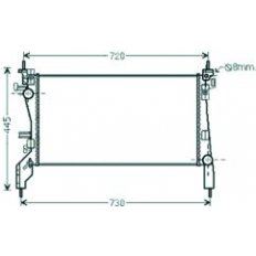 Radiatore acqua per CITROEN NEMO dal 2007