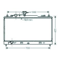 Radiatore acqua per MAZDA 6 dal 2007 al 2010