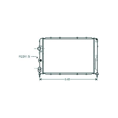 Radiatore acqua per RENAULT MEGANE dal 1995 al 1999 Codice OEM 7700838133