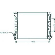 Radiatore acqua per VOLKSWAGEN PASSAT dal 1988 al 1993