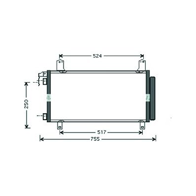 Condensatore per MAZDA 6 dal 2002 al 2005 Codice OEM GJ6G-61-480A