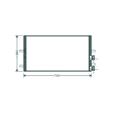 Condensatore per FORD TRANSIT dal 2006 al 2014 Codice OEM 350203730000