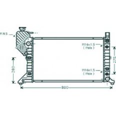 Radiatore acqua per MERCEDES-BENZ SPRINTER dal 1995 al 1999