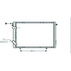 Radiatore acqua per RENAULT R19 dal 1992 al 1995