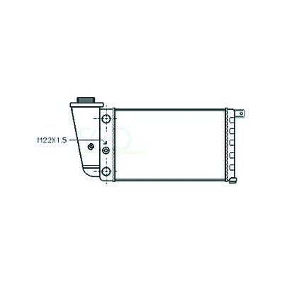 Radiatore acqua per AUTOBIANCHI Y10 dal 1985 al 1992 Codice OEM 7711521