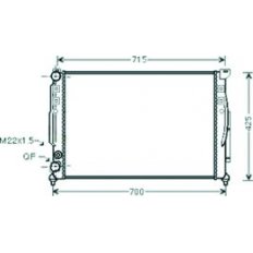 Radiatore acqua per AUDI A4 dal 1994 al 1999