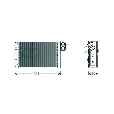 Scambiatore di calore per PEUGEOT 406 dal 1999 al 2004 Codice OEM 6448G9