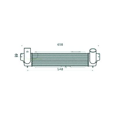 Intercooler per KIA SORENTO dal 2002 al 2006 Codice OEM 281904A160