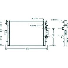 Radiatore acqua per IVECO DAILY dal 2000 al 2006