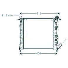 Radiatore acqua per RENAULT CLIO dal 1994 al 1996