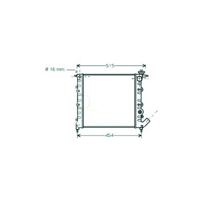 Radiatore acqua per RENAULT CLIO dal 1994 al 1996 Codice OEM 7700784037