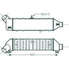 Intercooler per VOLKSWAGEN CADDY dal 1995 al 2004