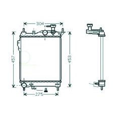 Radiatore acqua per HYUNDAI GETZ dal 2002 al 2005