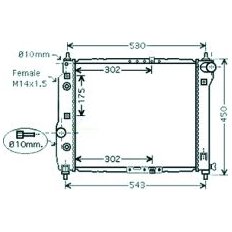 Radiatore acqua per CHEVROLET - DAEWOO KALOS dal 2002 al 2006