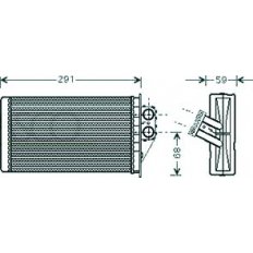 Scambiatore di calore per PEUGEOT 307 dal 2001 al 2005