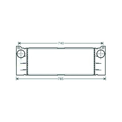 Intercooler per MERCEDES-BENZ VITO dal 2003 al 2010 Codice OEM 6395010301