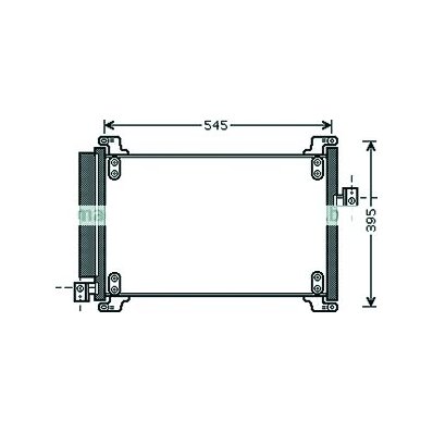 Condensatore per FIAT MULTIPLA dal 2004 al 2010 Codice OEM 51804557