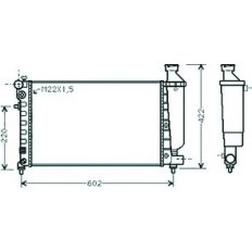 Radiatore acqua per CITROEN SAXO dal 1996 al 1999